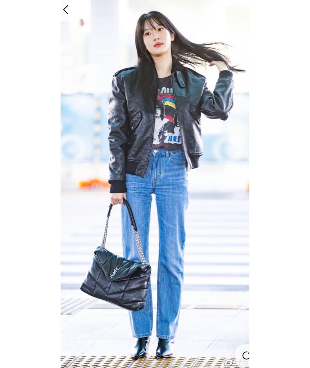 SAINT LAURENT Черная кожаная куртка, фото 8