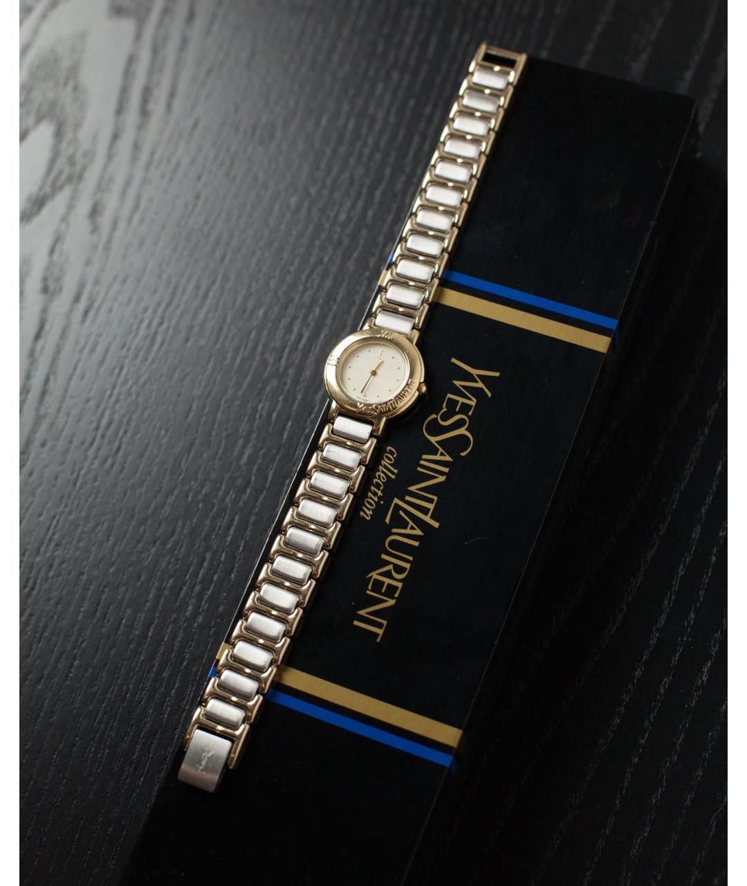 SAINT LAURENT Золотые часы, фото 2