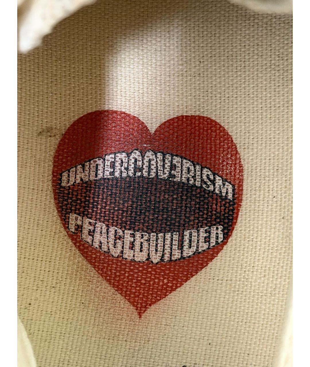 UNDERCOVER Белые текстильные низкие кроссовки / кеды, фото 6