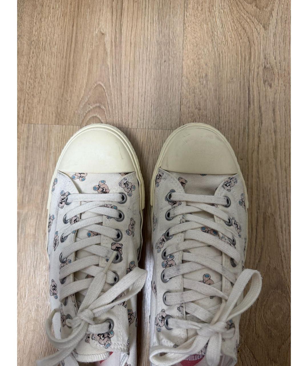 UNDERCOVER Белые текстильные низкие кроссовки / кеды, фото 4