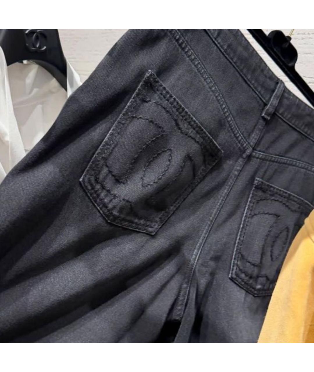 CHANEL Черные прямые джинсы, фото 5