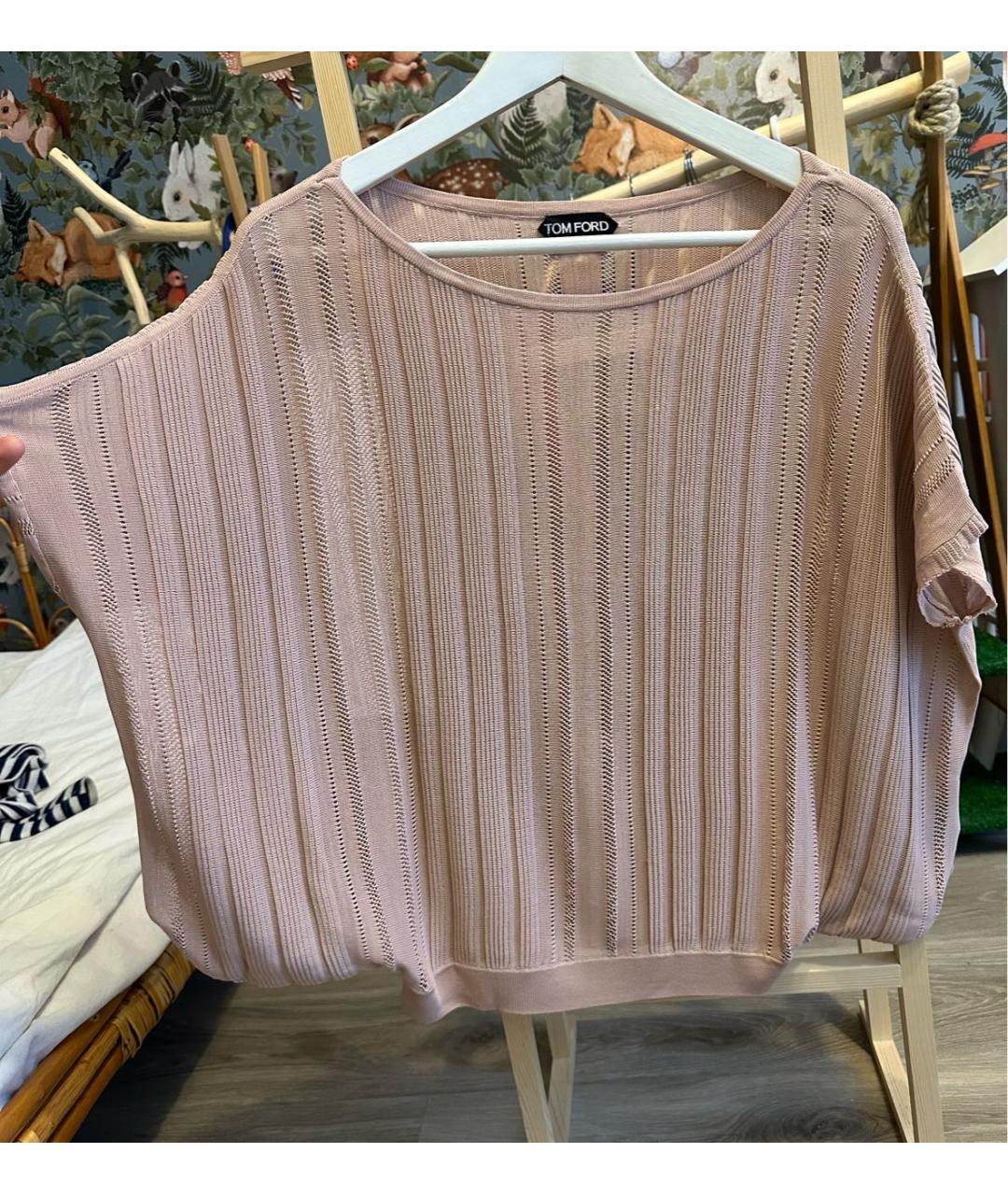 TOM FORD Бежевая вискозная блузы, фото 5