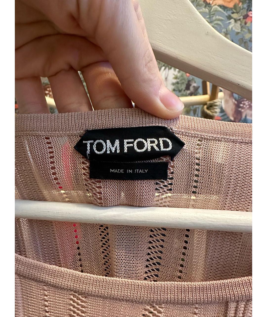 TOM FORD Бежевая вискозная блузы, фото 3