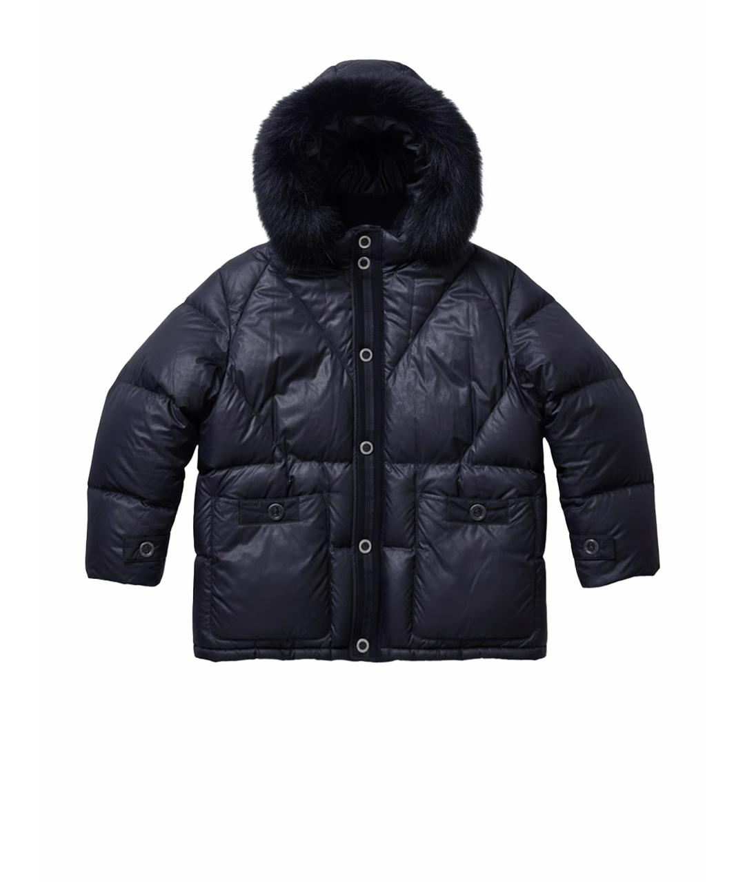 ARMY YVES SALOMON Темно-синий полиэстеровый пуховик, фото 1