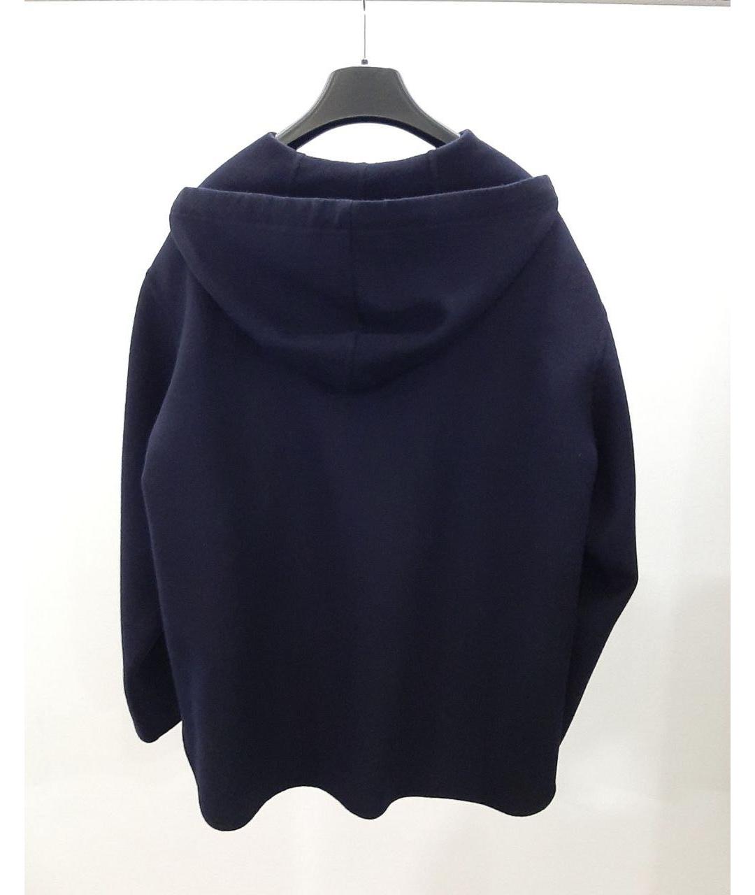 MAX MARA STUDIO Темно-синее шерстяное пальто, фото 3