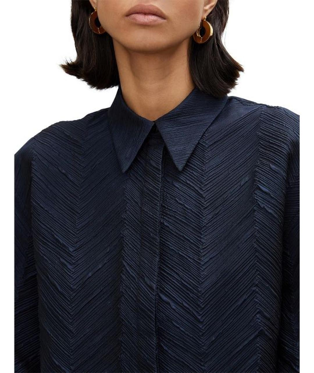 ROHE Темно-синяя блузы, фото 5