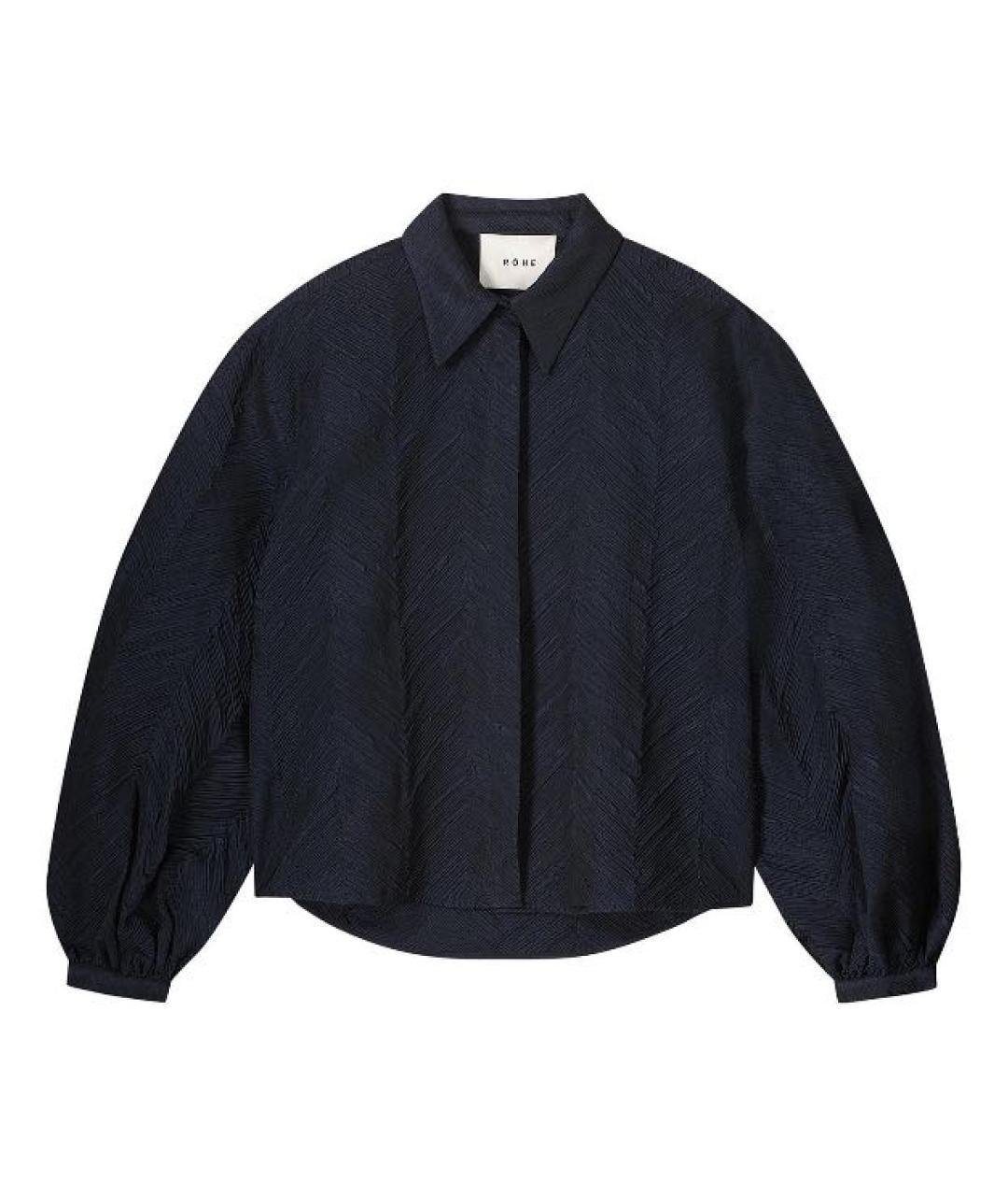 ROHE Темно-синяя блузы, фото 8