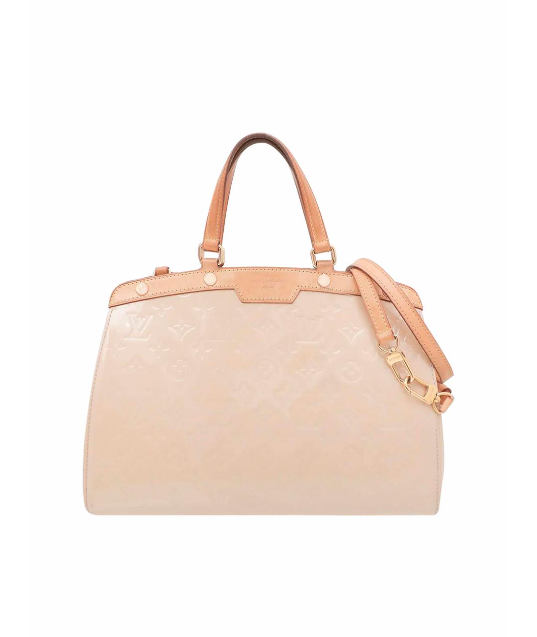 LOUIS VUITTON Желтая сумка через плечо из лакированной кожи, фото 1