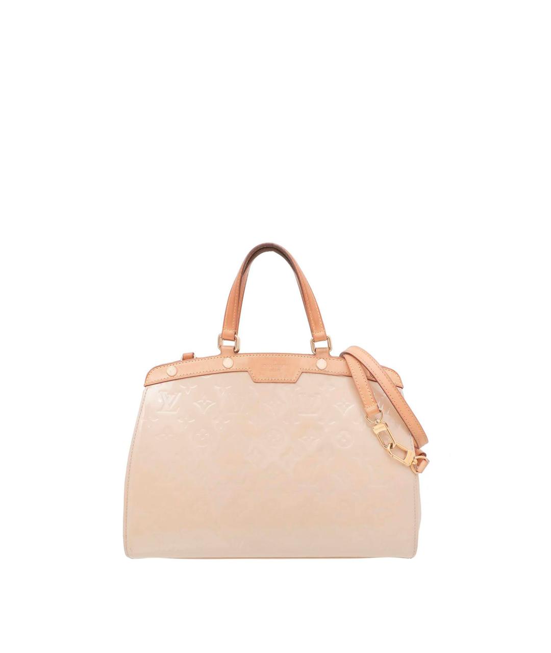 LOUIS VUITTON Желтая сумка через плечо из лакированной кожи, фото 10