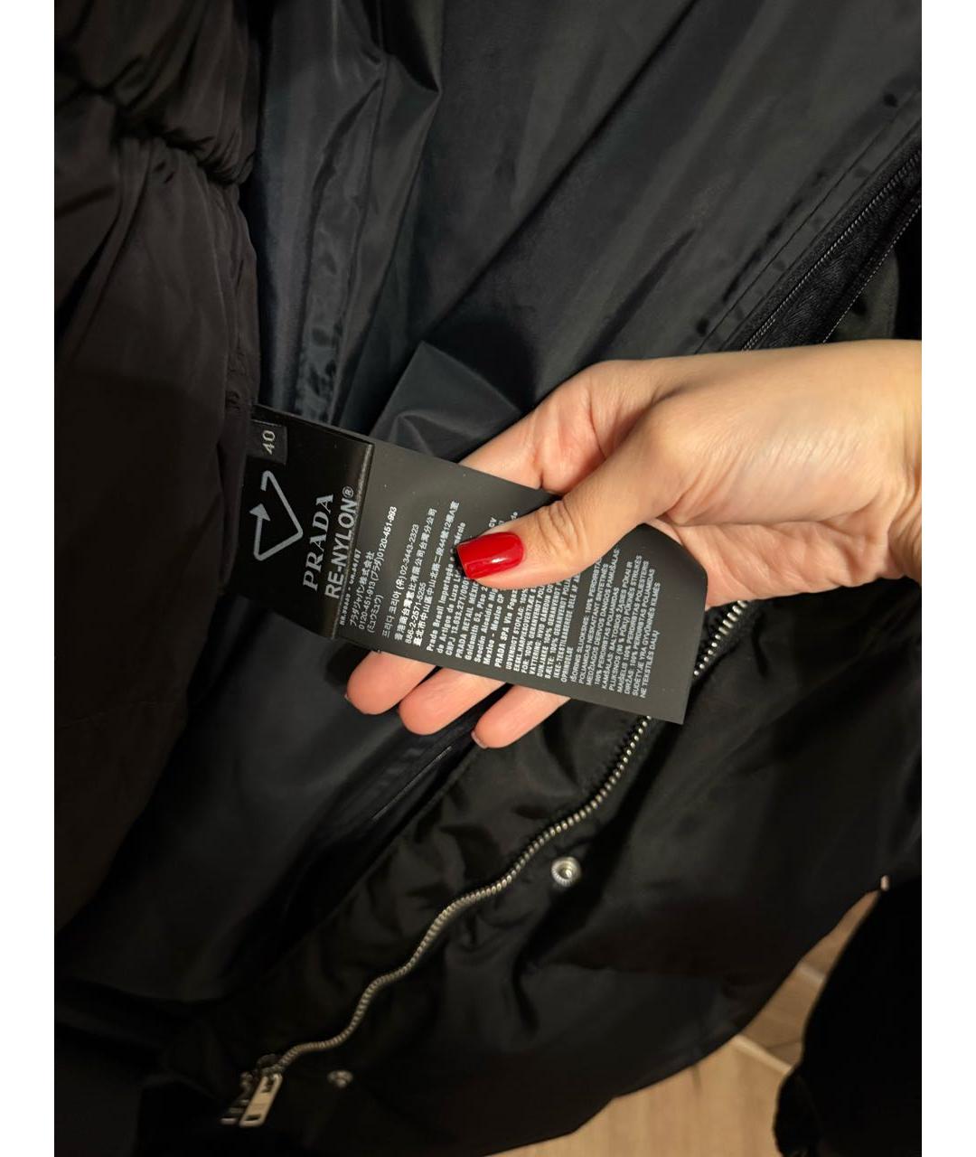 PRADA Черный пуховик, фото 3