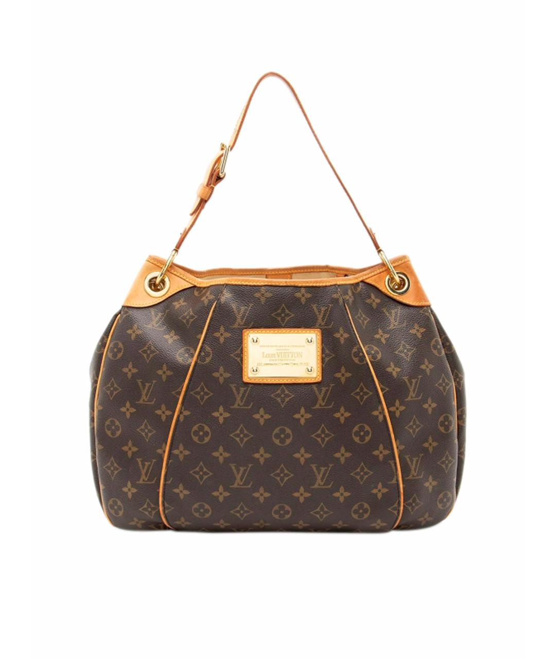 LOUIS VUITTON Коричневая кожаная сумка через плечо, фото 1