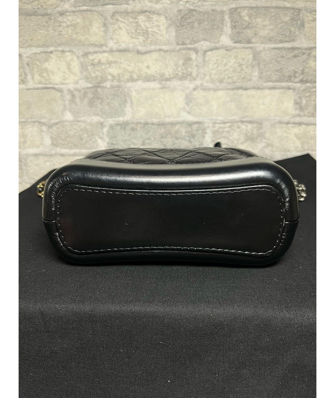 CHANEL Черная кожаная сумка через плечо, фото 7