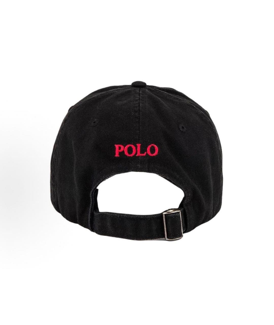 POLO RALPH LAUREN Черная хлопковая кепка, фото 2