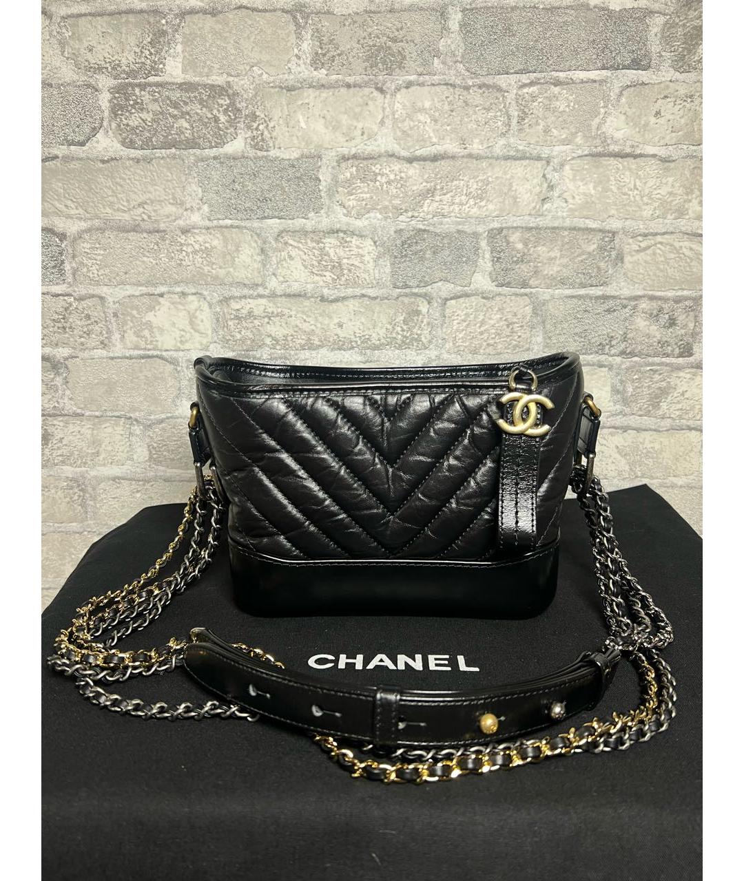 CHANEL Черная кожаная сумка через плечо, фото 9