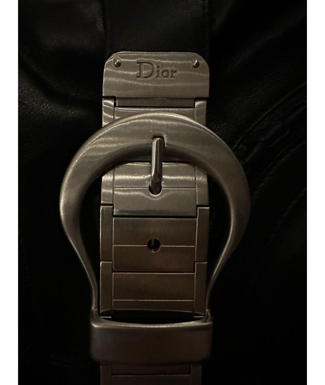 CHRISTIAN DIOR Черная кожаная сумка через плечо, фото 2