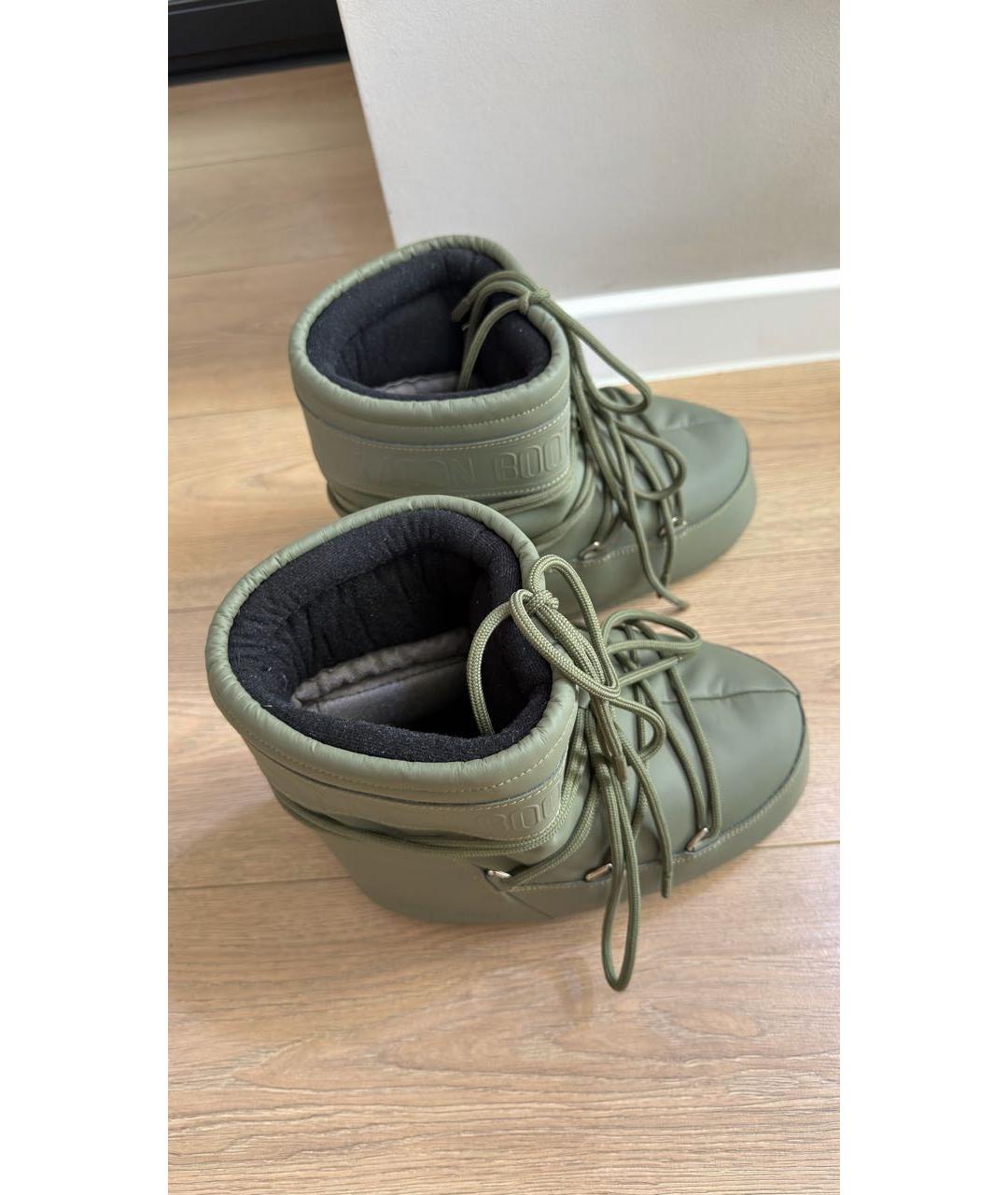 MOON BOOT Хаки резиновые сапоги, фото 3