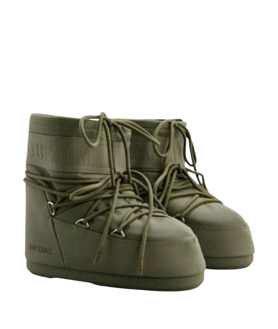 MOON BOOT Хаки резиновые сапоги, фото 6