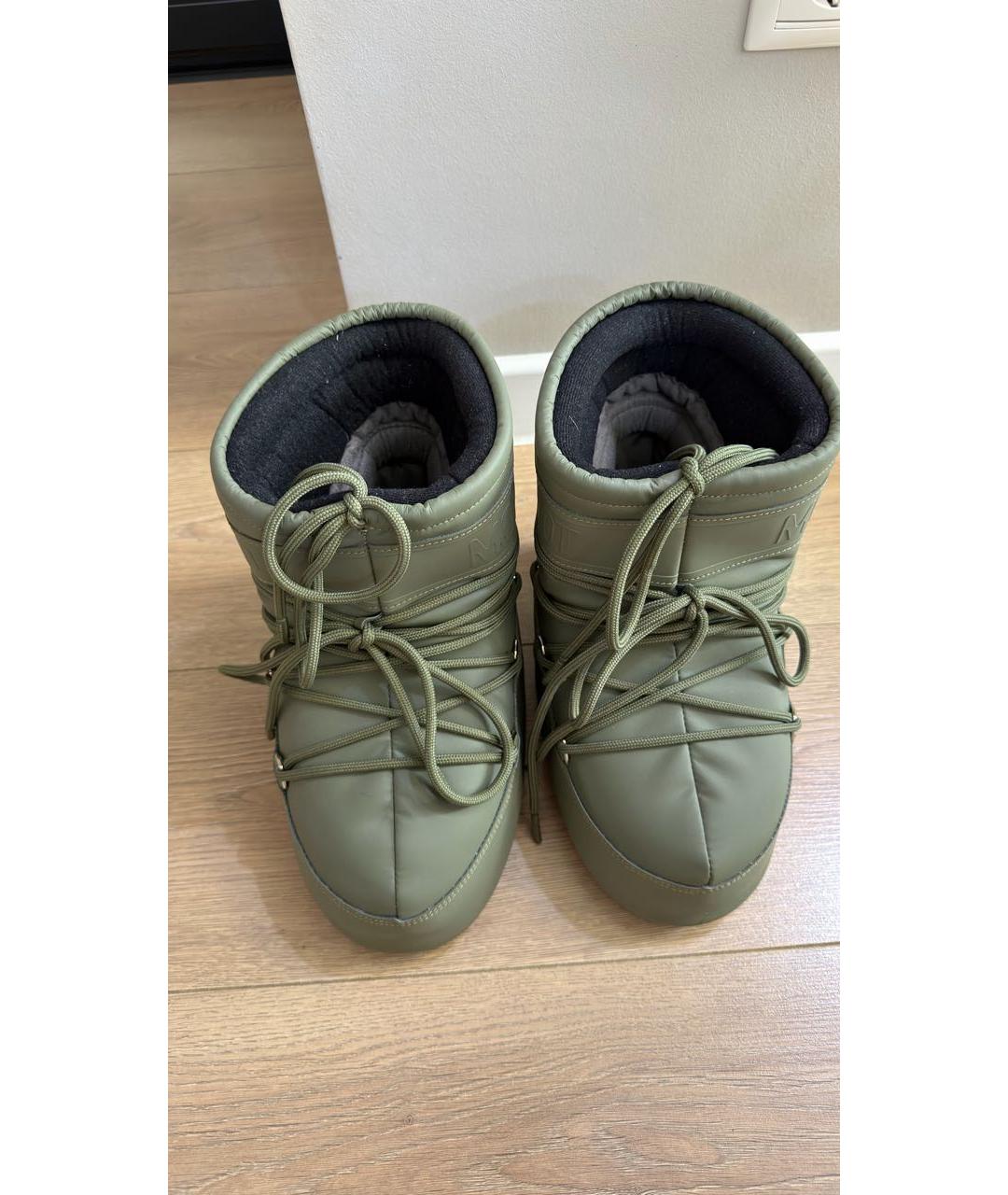 MOON BOOT Хаки резиновые сапоги, фото 2
