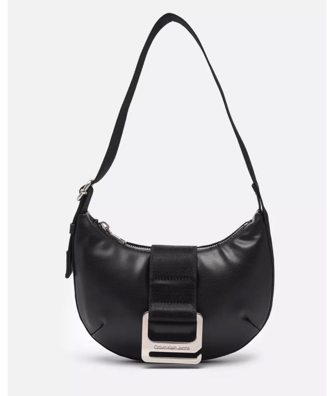 CALVIN KLEIN Черная сумка через плечо из искусственной кожи, фото 3