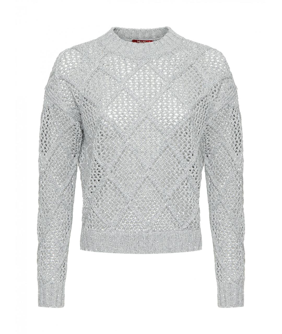 MAX MARA STUDIO Серый шерстяной джемпер / свитер, фото 1