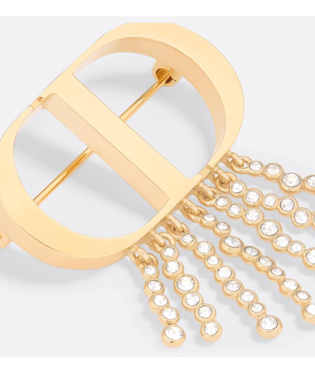 CHRISTIAN DIOR Золотая металлическая булавка / брошь, фото 2