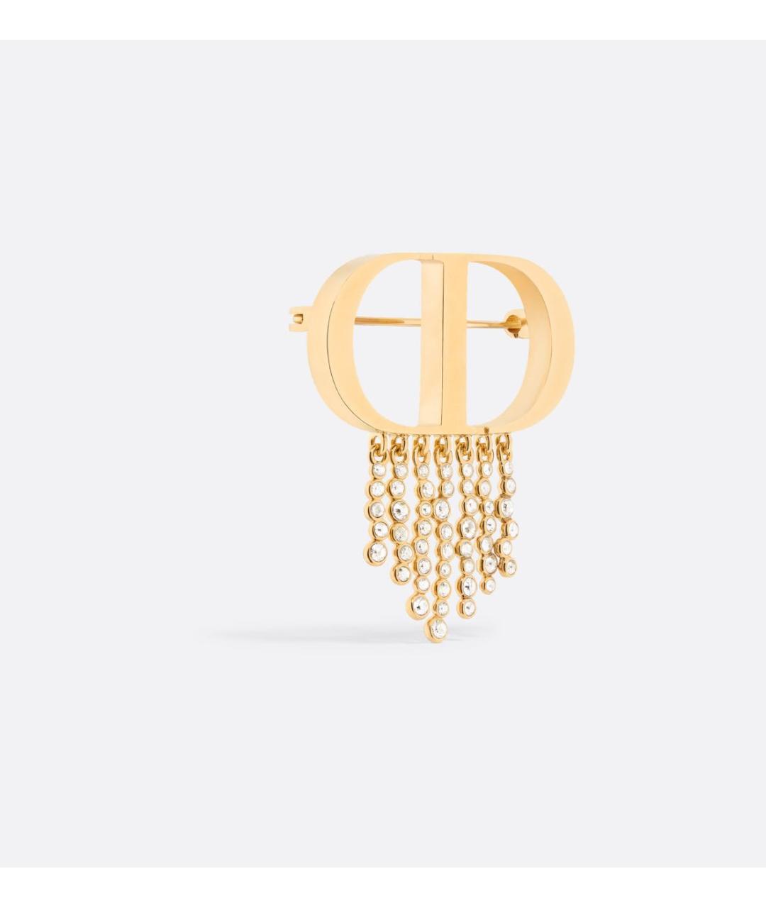 CHRISTIAN DIOR Золотая металлическая булавка / брошь, фото 4