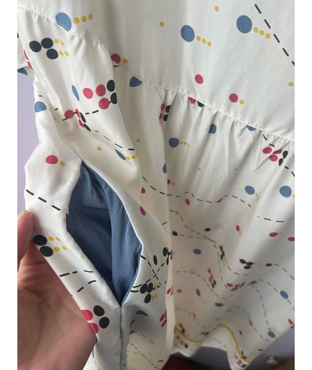 FENDI Мульти шелковое коктейльное платье, фото 5