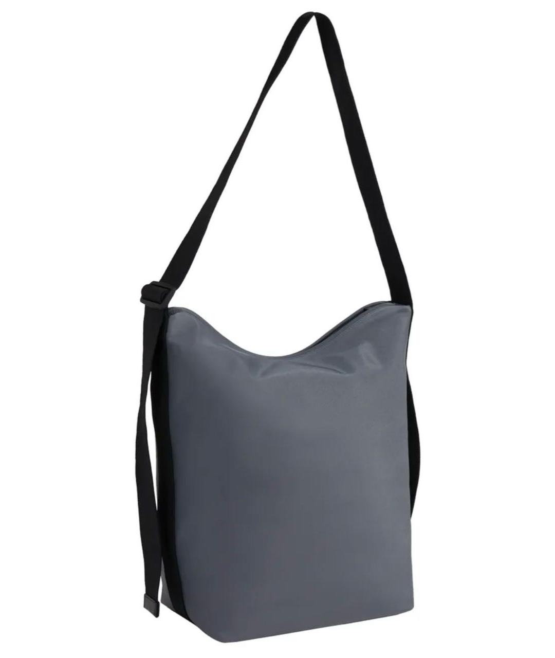 CALVIN KLEIN Серая сумка через плечо из искусственной кожи, фото 2