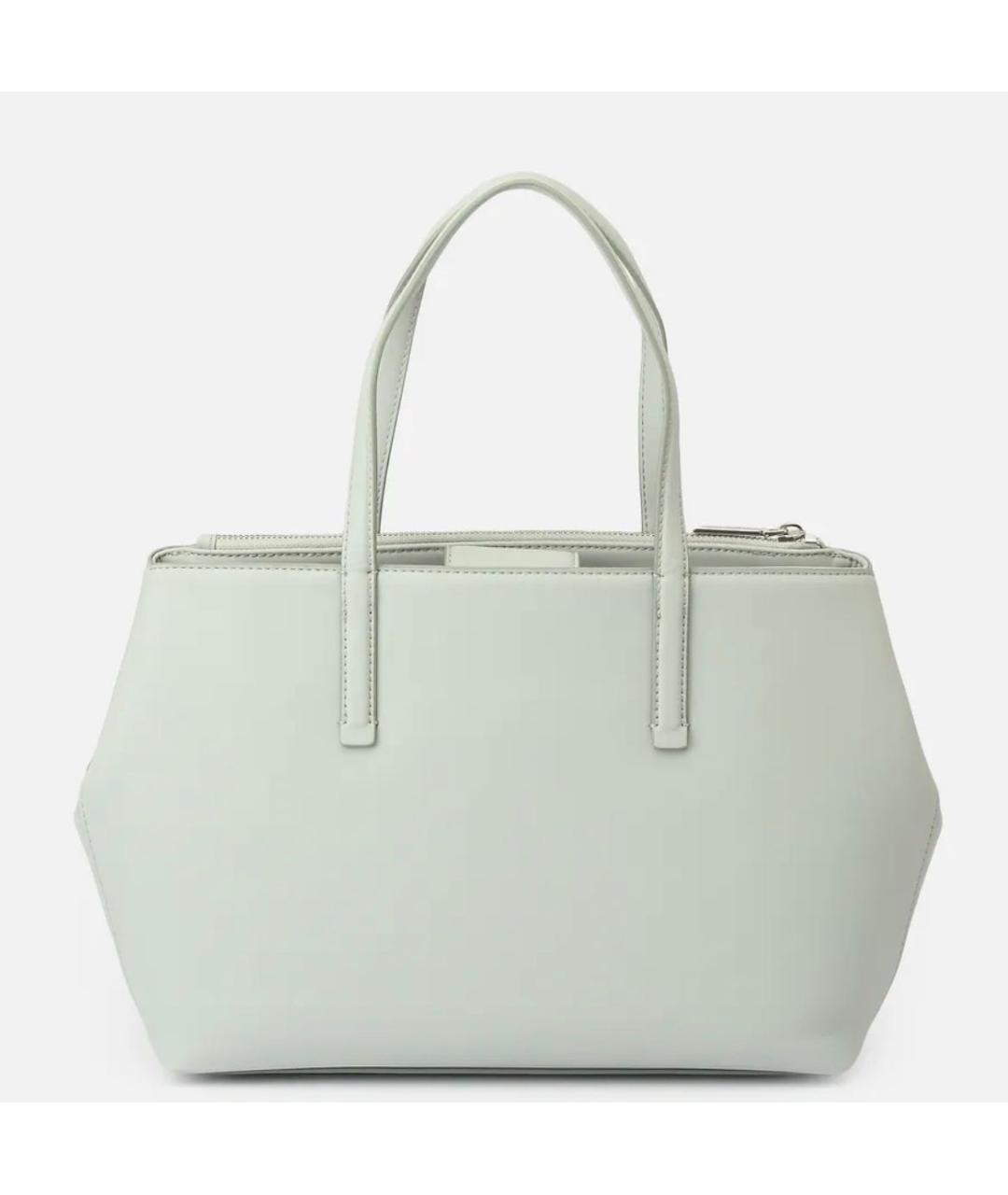 CALVIN KLEIN Бирюзовая сумка с короткими ручками из искусственной кожи, фото 2