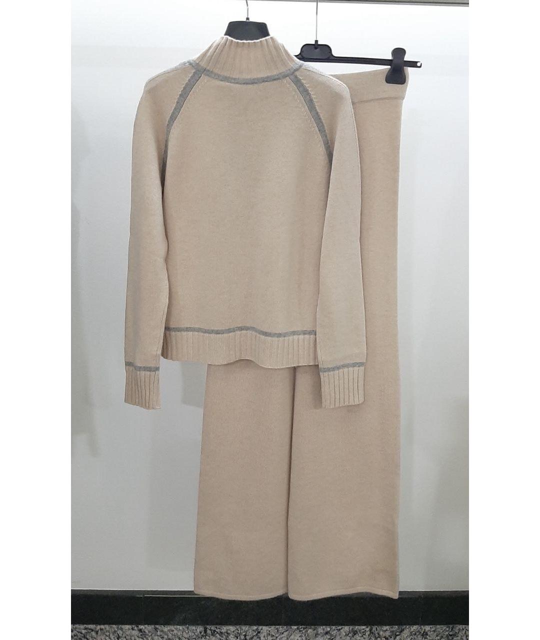 MAX MARA STUDIO Бежевый костюм с брюками, фото 3