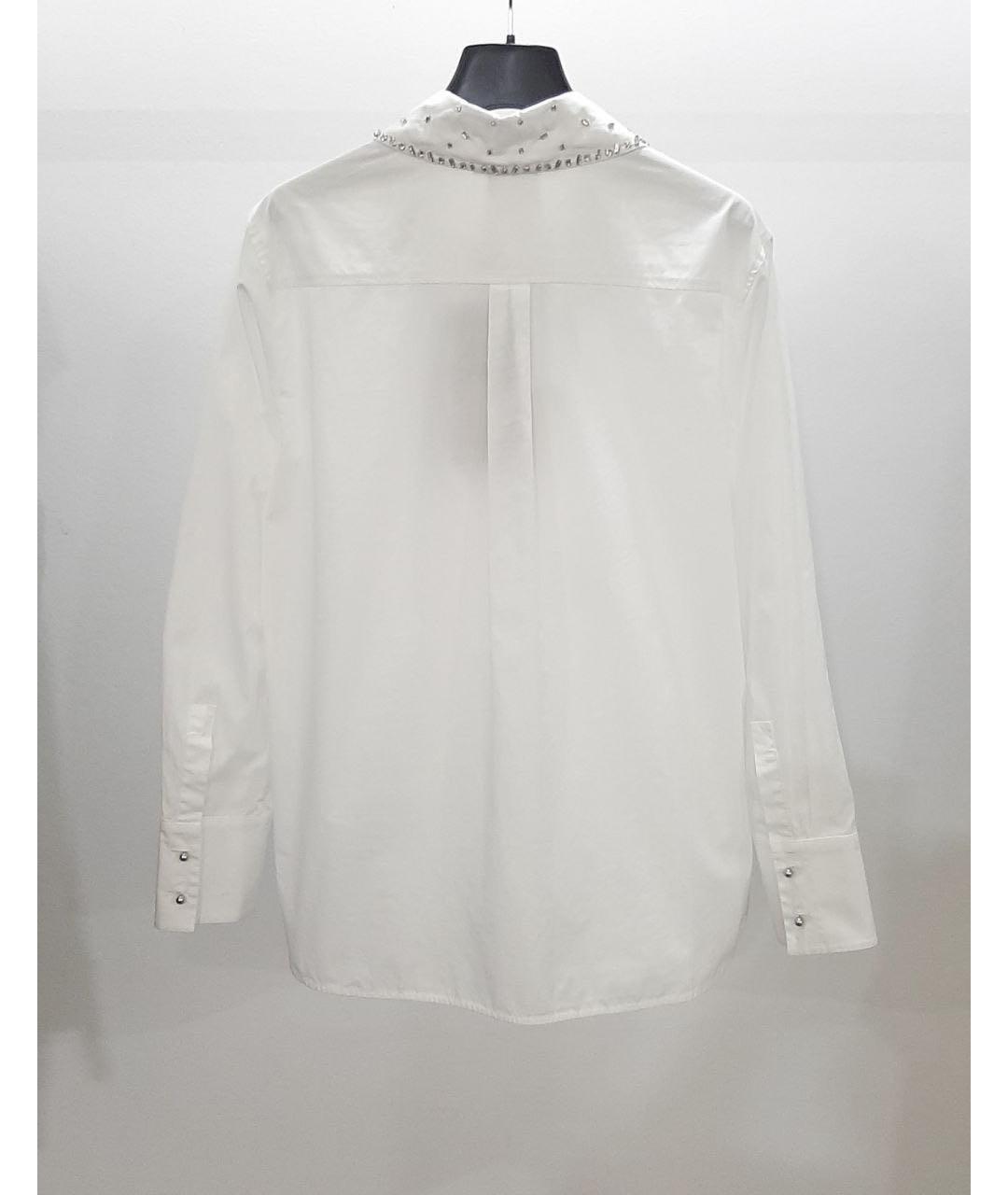 MAX MARA STUDIO Белая хлопковая рубашка, фото 3