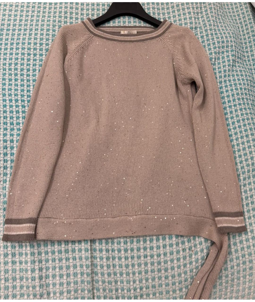 PANICALE Бежевый шерстяной джемпер / свитер, фото 2