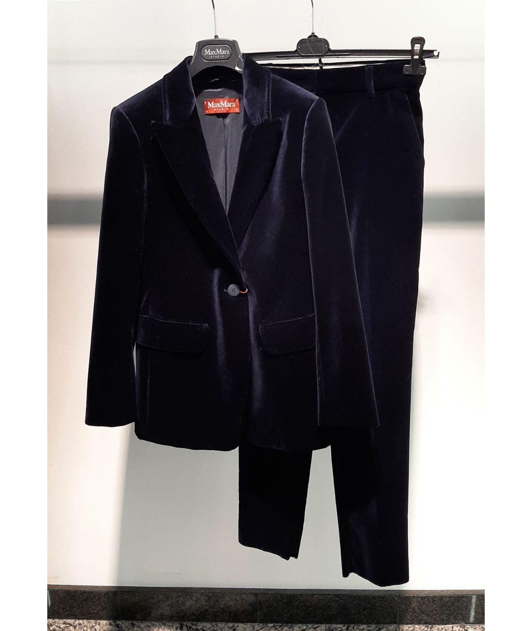 MAX MARA STUDIO Темно-синий костюм с брюками, фото 3