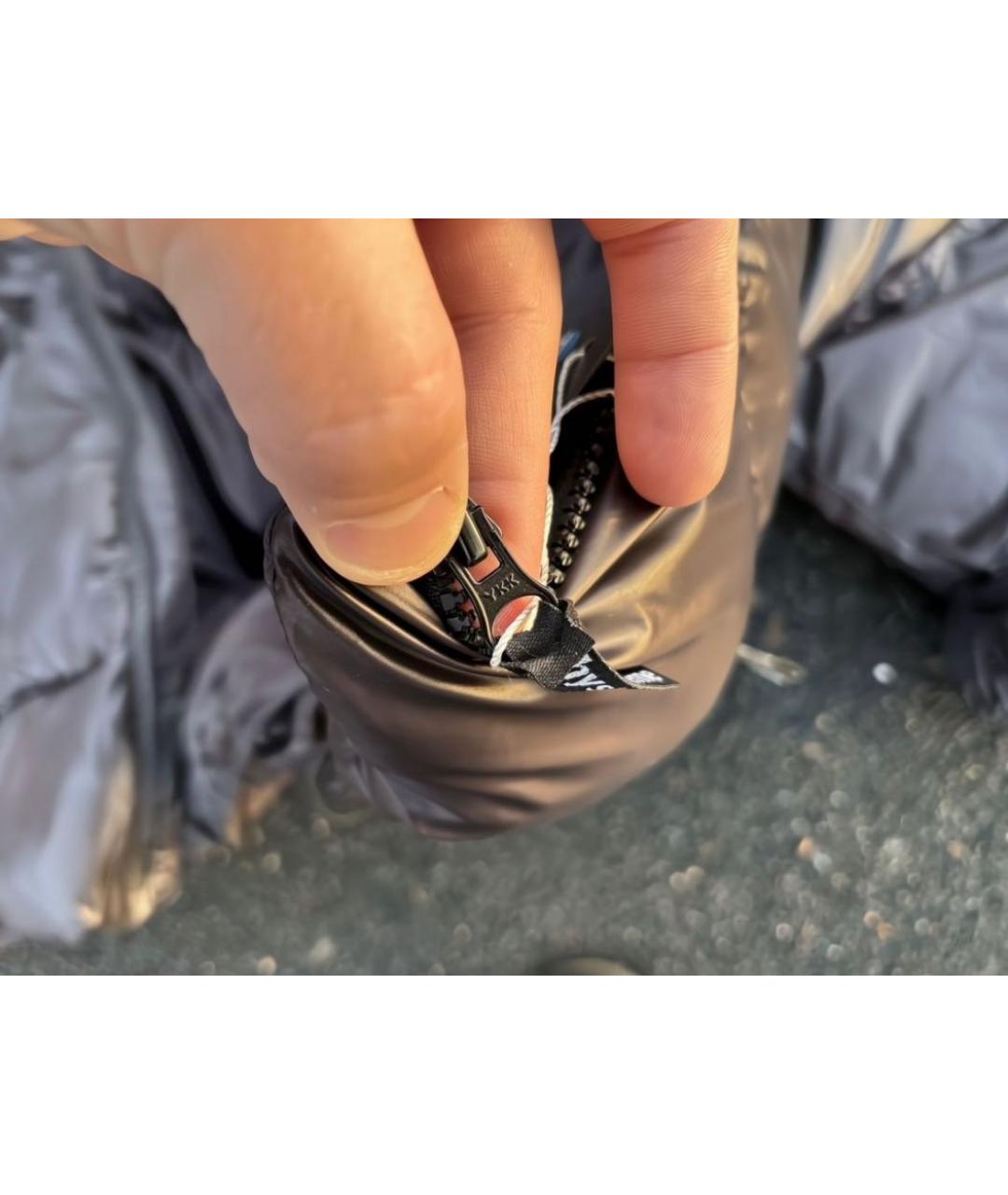 SUPREME Черный пуховик, фото 6