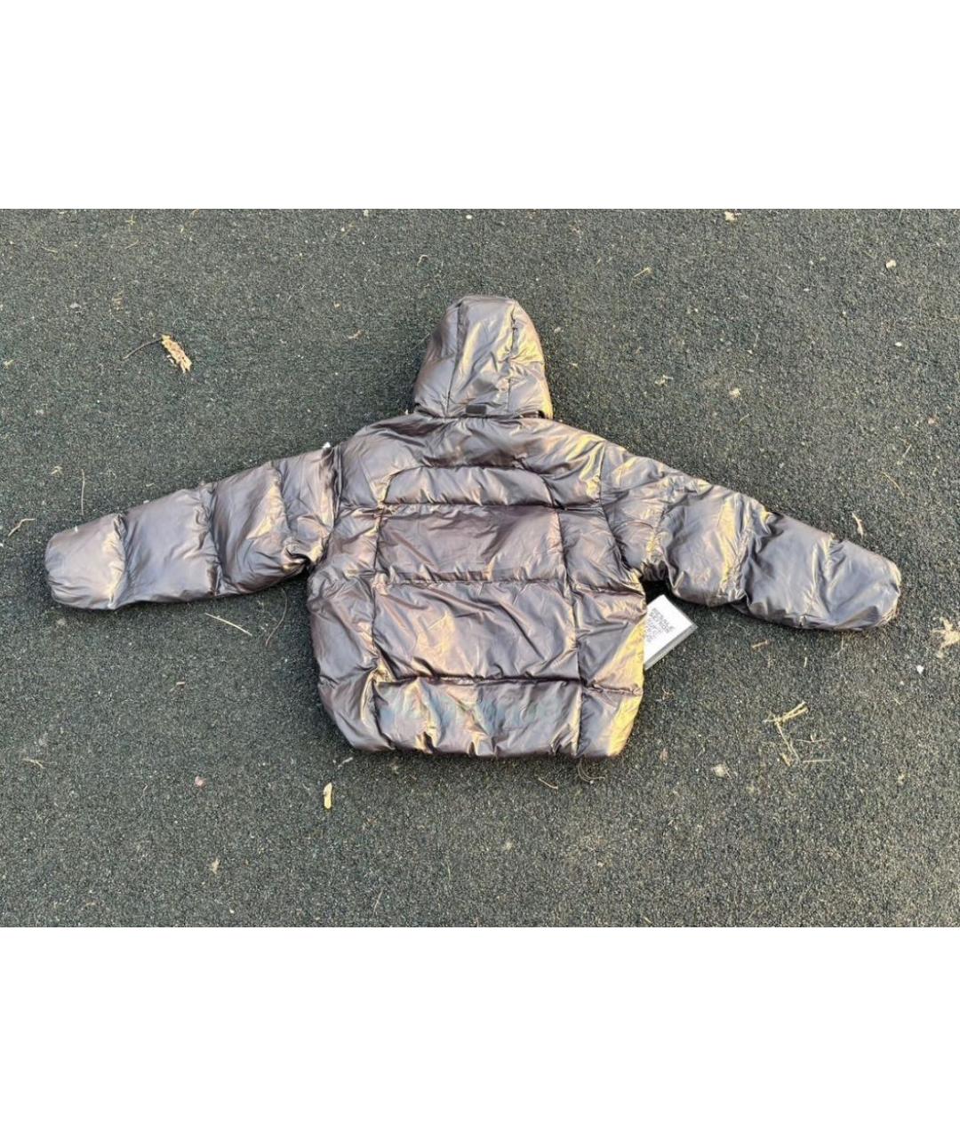 SUPREME Черный пуховик, фото 2