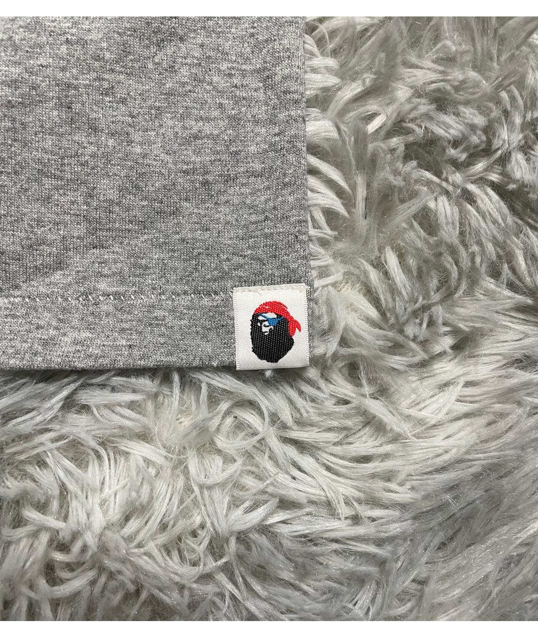 BAPE Серая хлопковая футболка, фото 3