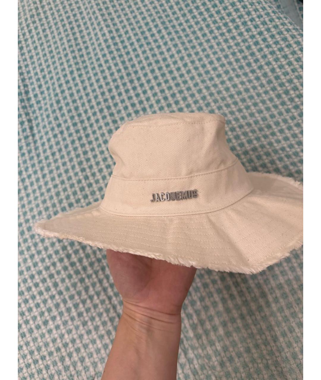 JACQUEMUS Бежевая хлопковая панама, фото 3