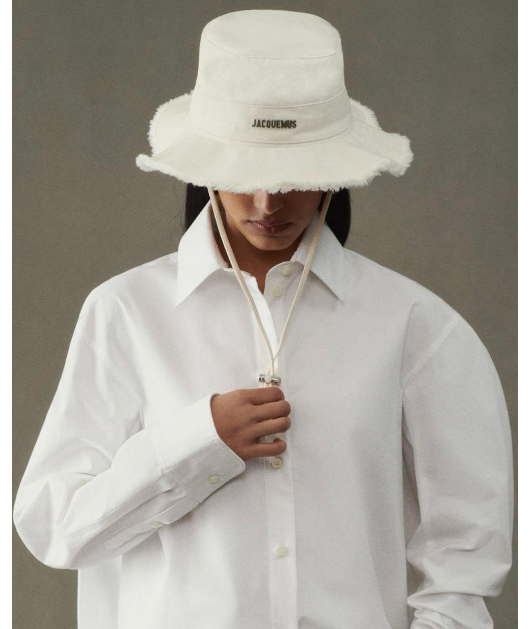 JACQUEMUS Бежевая хлопковая панама, фото 2