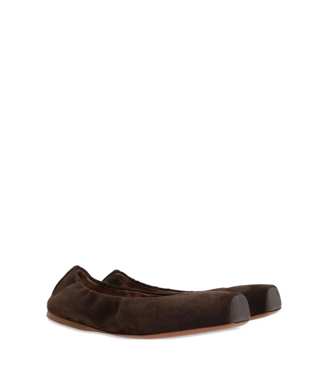 ALAIA Коричневые замшевые балетки, фото 2