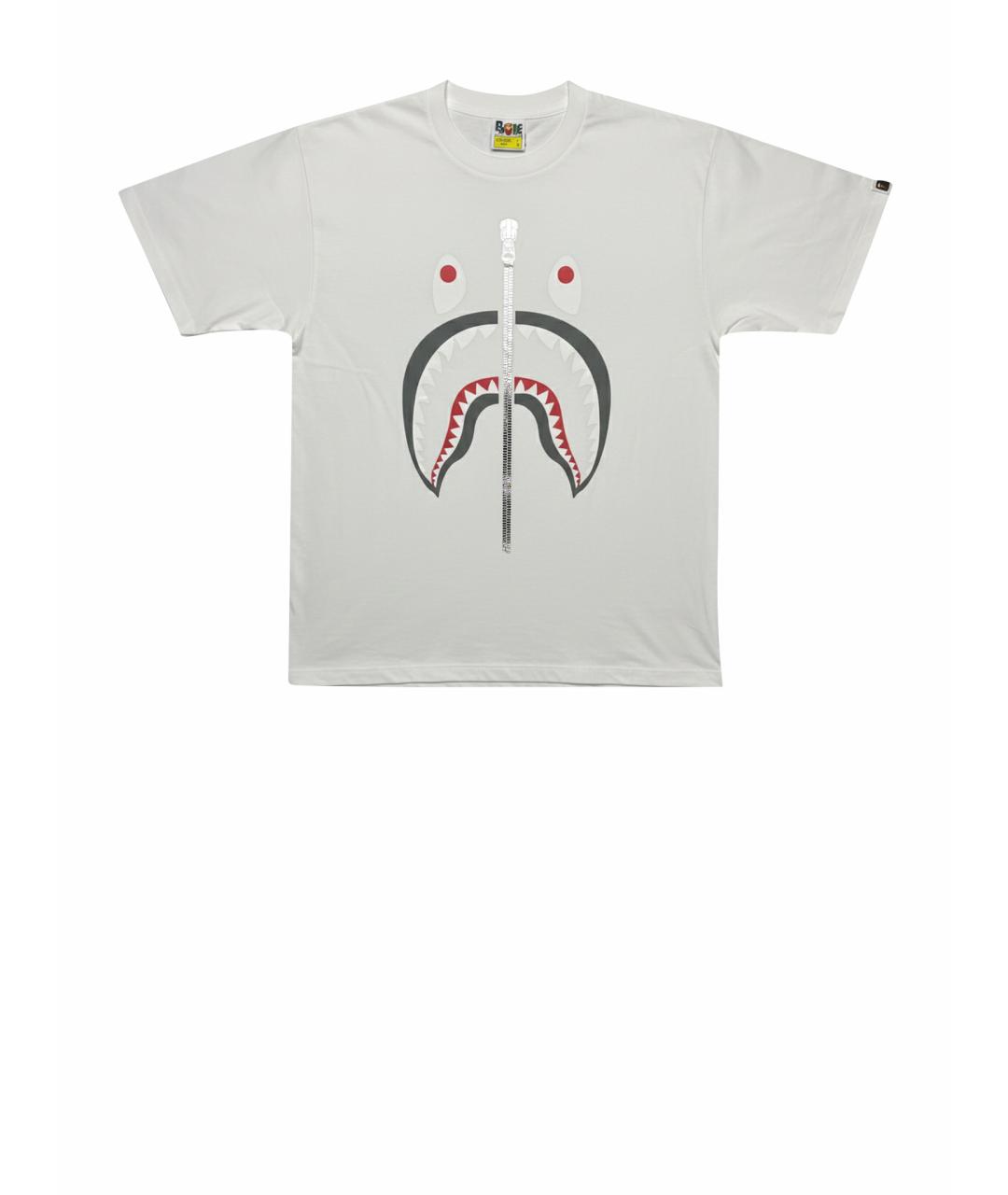 BAPE Белая хлопковая футболка, фото 1