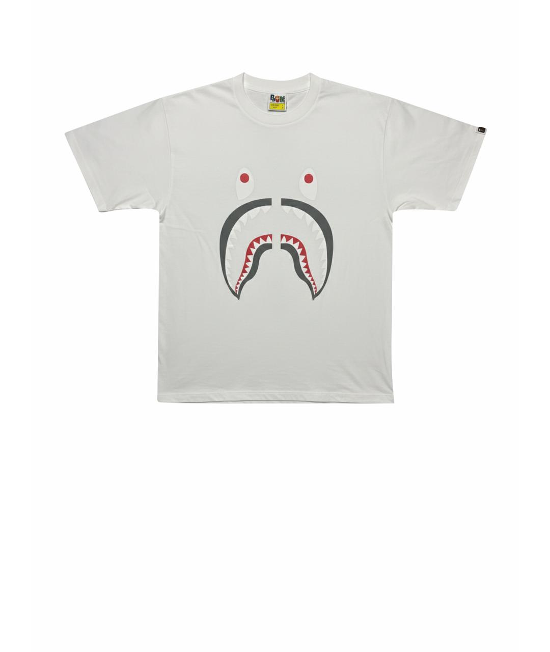 BAPE Белая хлопковая футболка, фото 8