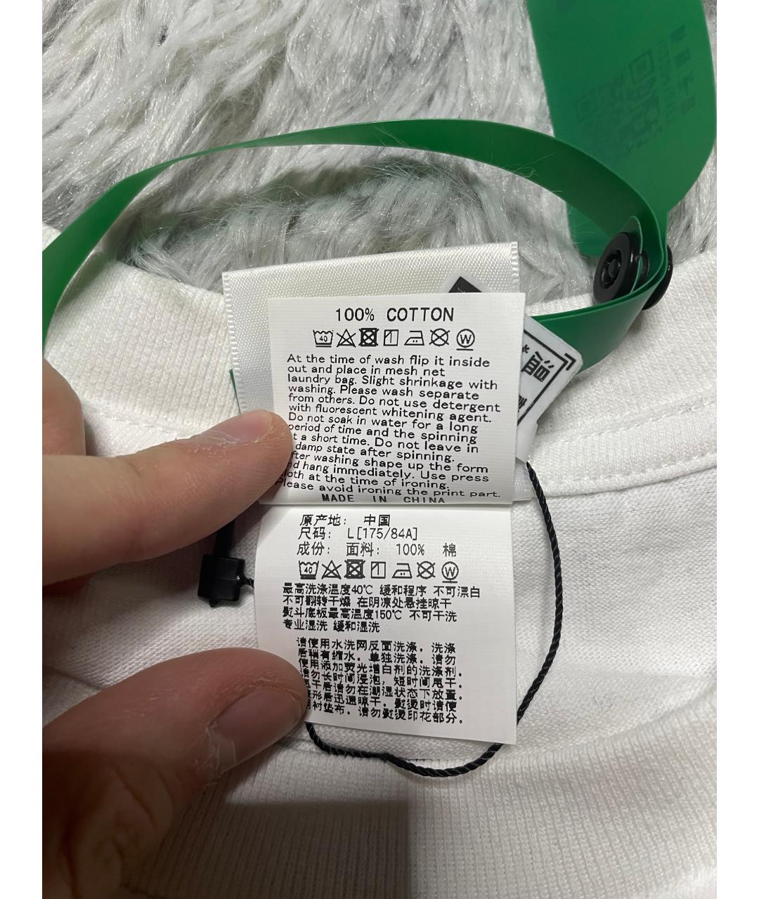 BAPE Белая хлопковая футболка, фото 5