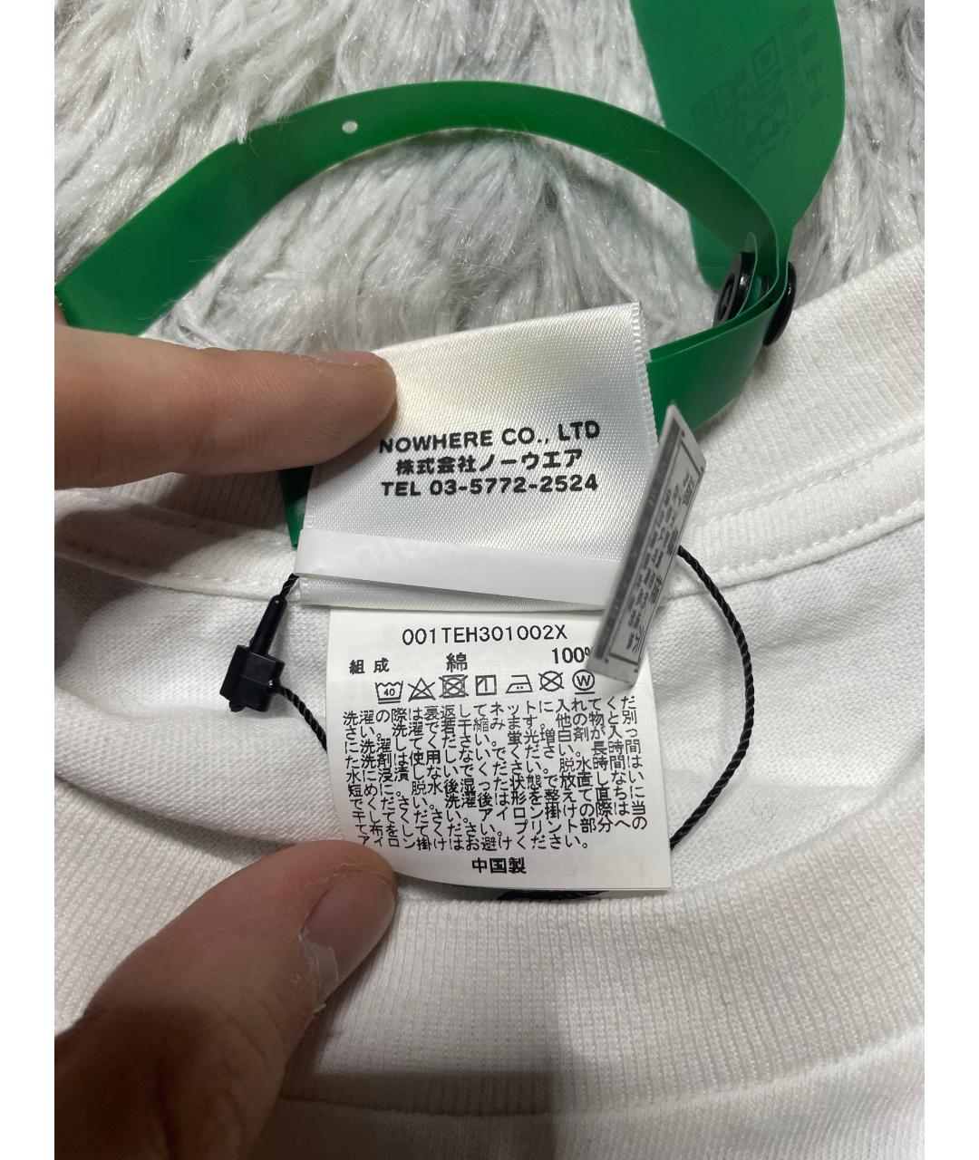 BAPE Белая хлопковая футболка, фото 4