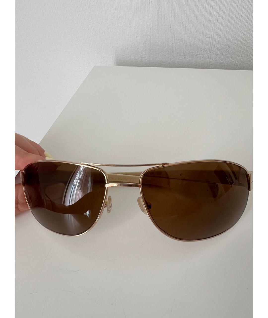 TAG HEUER Коричневые металлические солнцезащитные очки, фото 8
