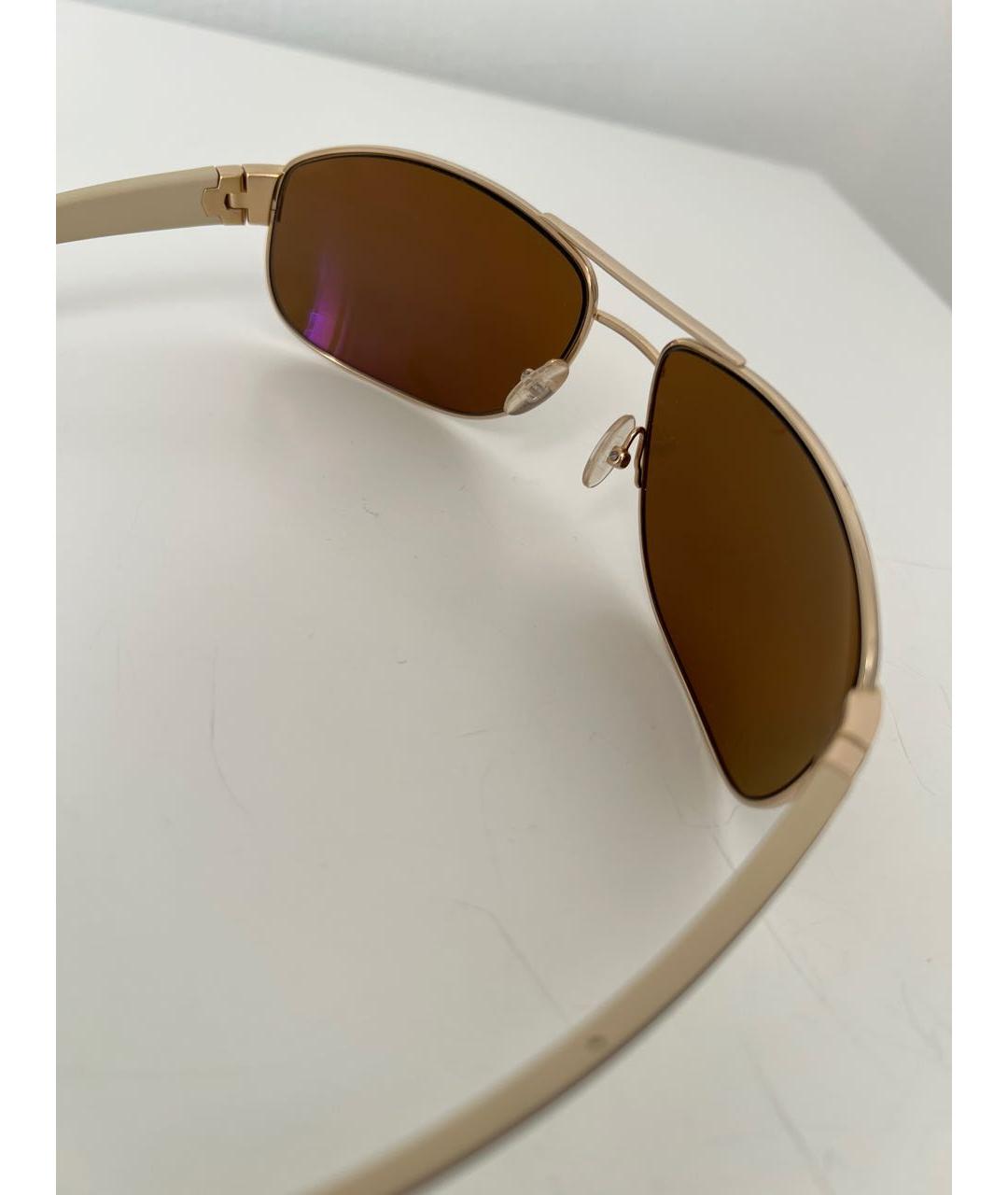 TAG HEUER Коричневые металлические солнцезащитные очки, фото 7