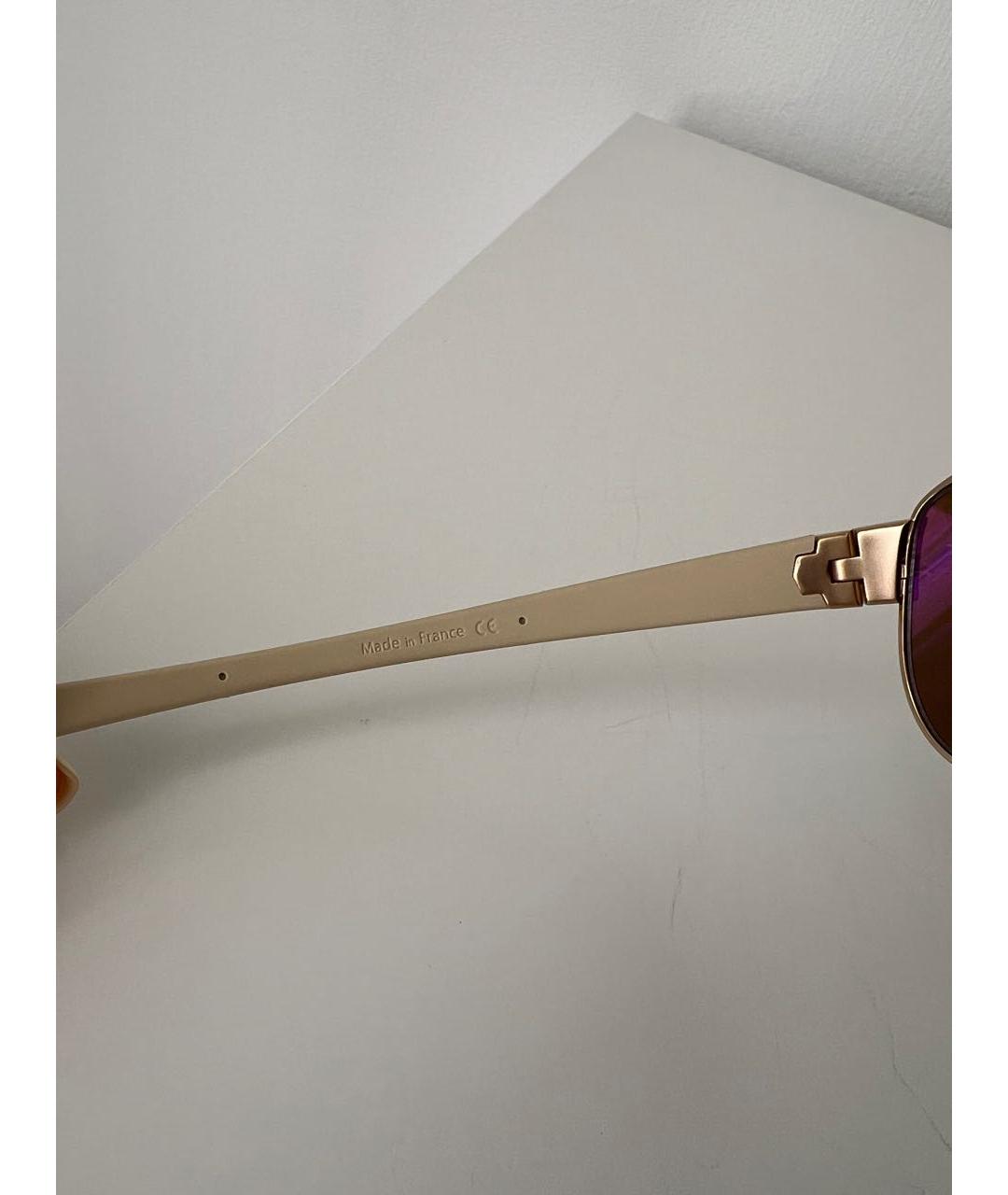 TAG HEUER Коричневые металлические солнцезащитные очки, фото 6