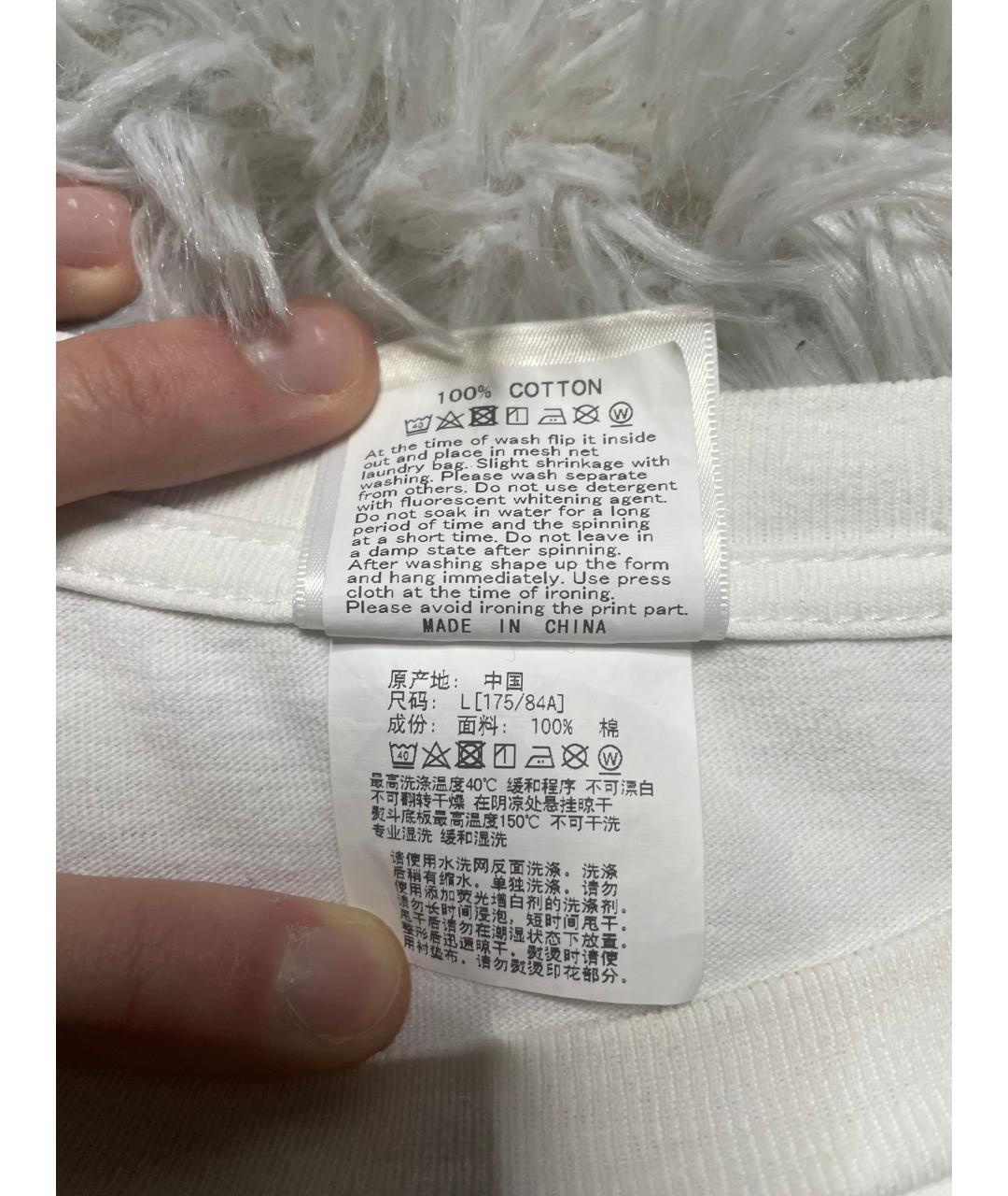 BAPE Белая хлопковая футболка, фото 5