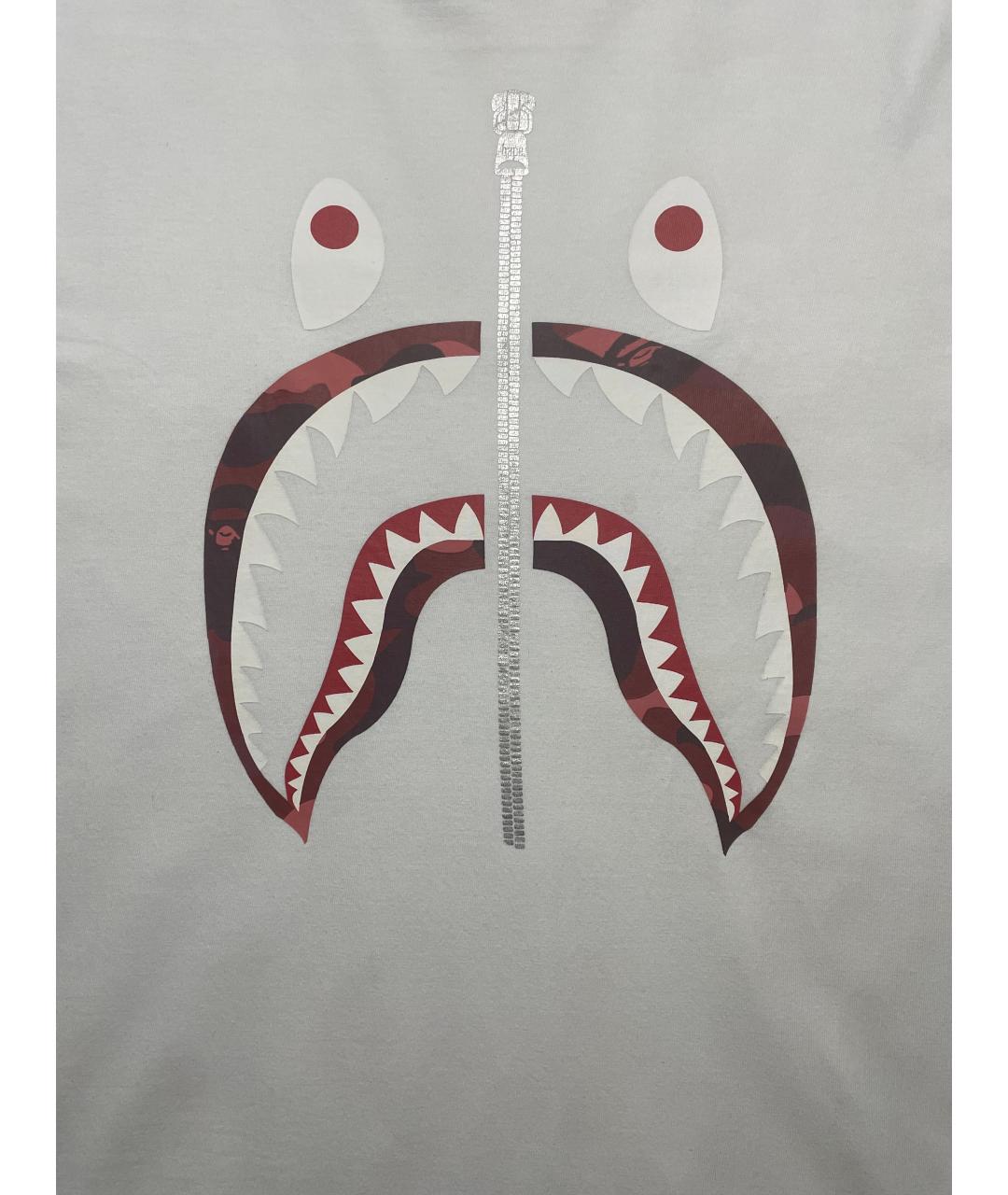 BAPE Белая хлопковая футболка, фото 2