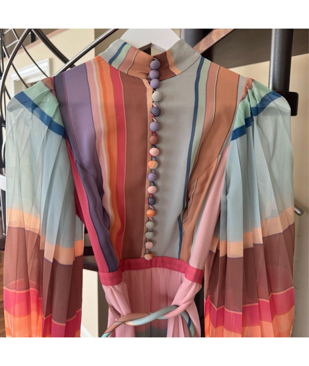 ZIMMERMANN Мульти шифоновое повседневное платье, фото 3