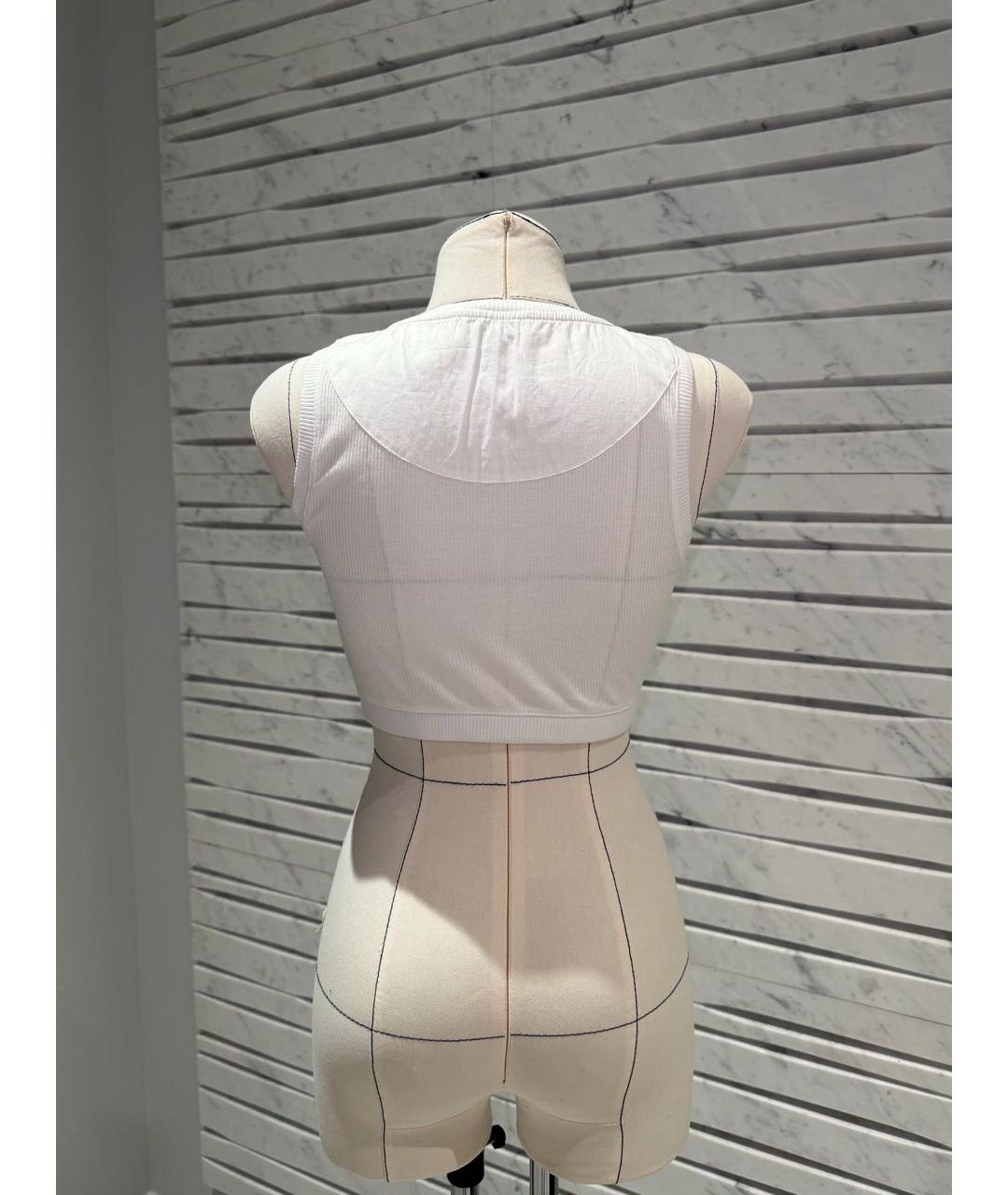 LOEWE Белая хлопковая майка, фото 4